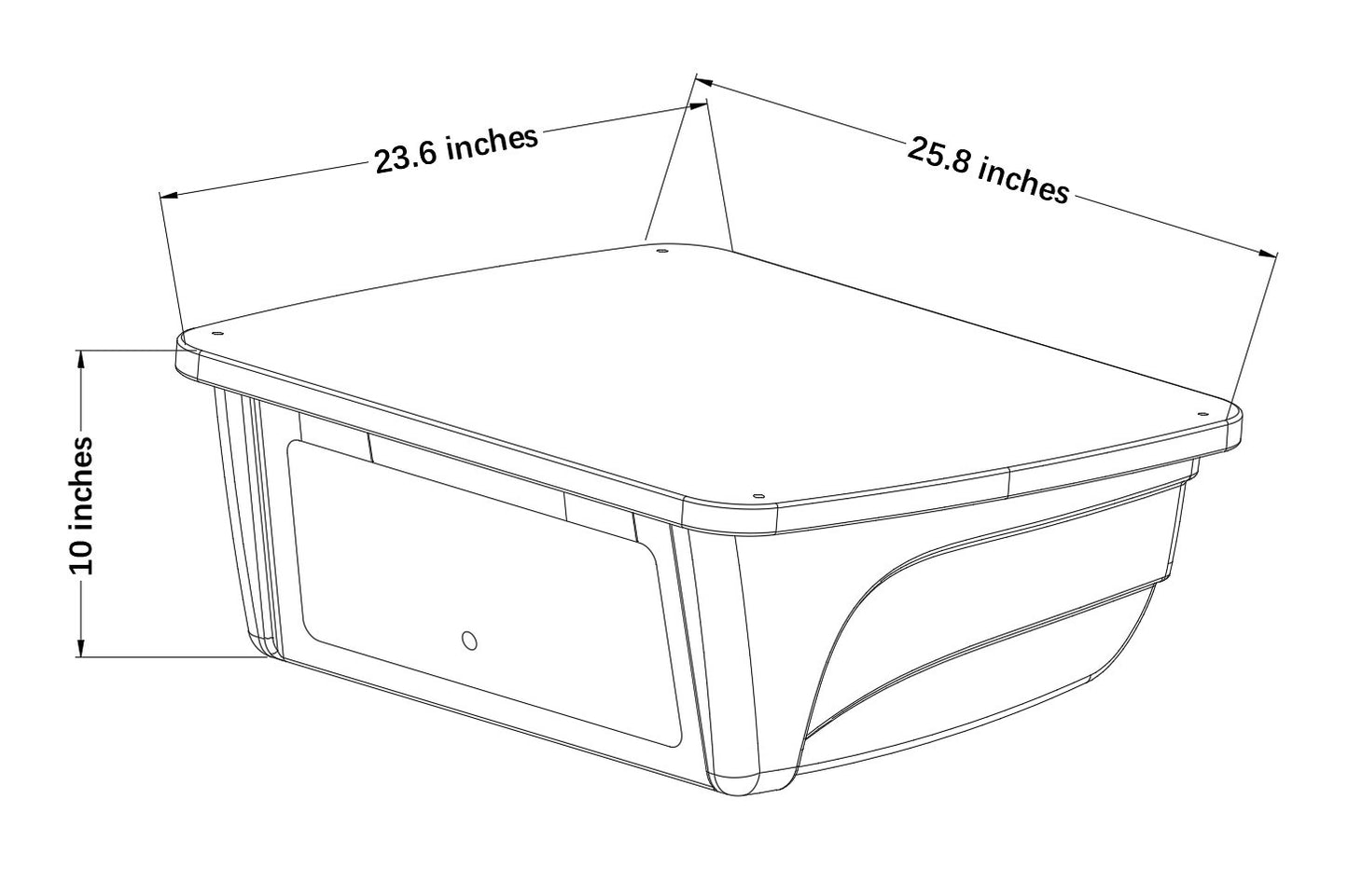 White Electronics Box T-Top