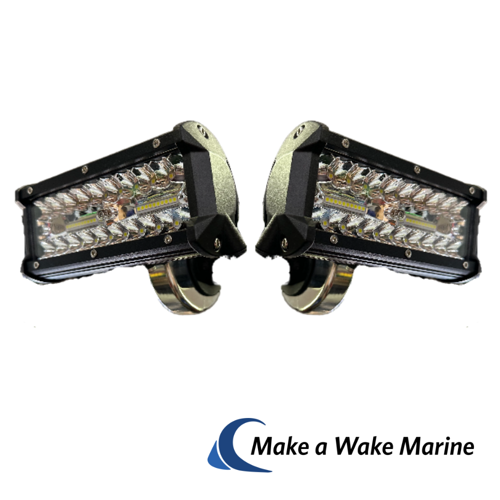 T Top Tower LED Spreader Lights Make A Wake Marine