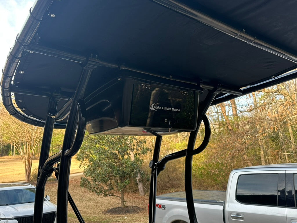 black t top electronics box
