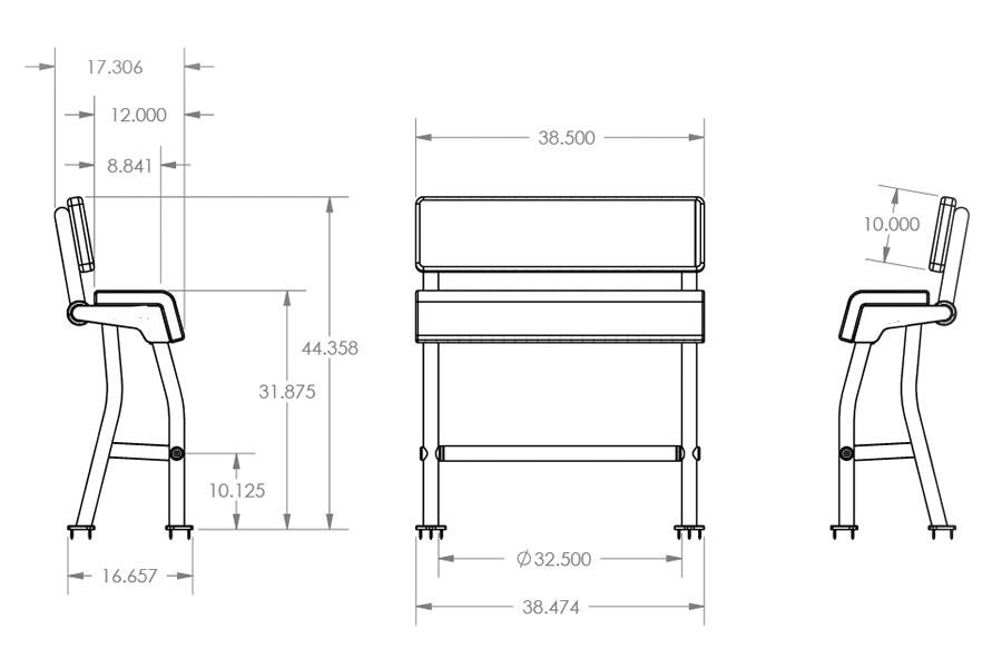 Leaning Post for Center Console Boat
