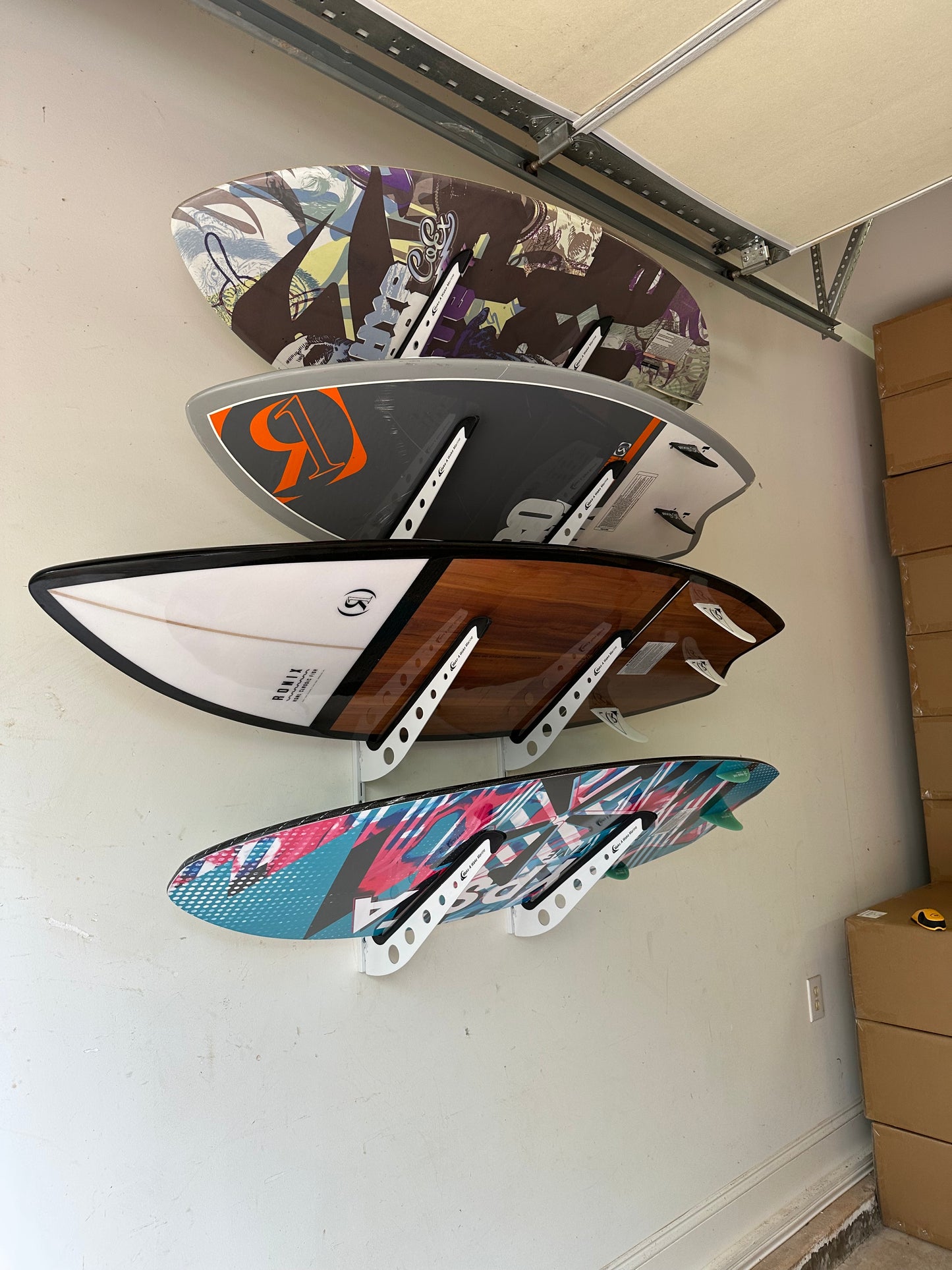 wake surf board storage rack garage