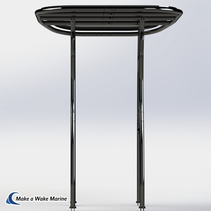 adjustable boat t top black