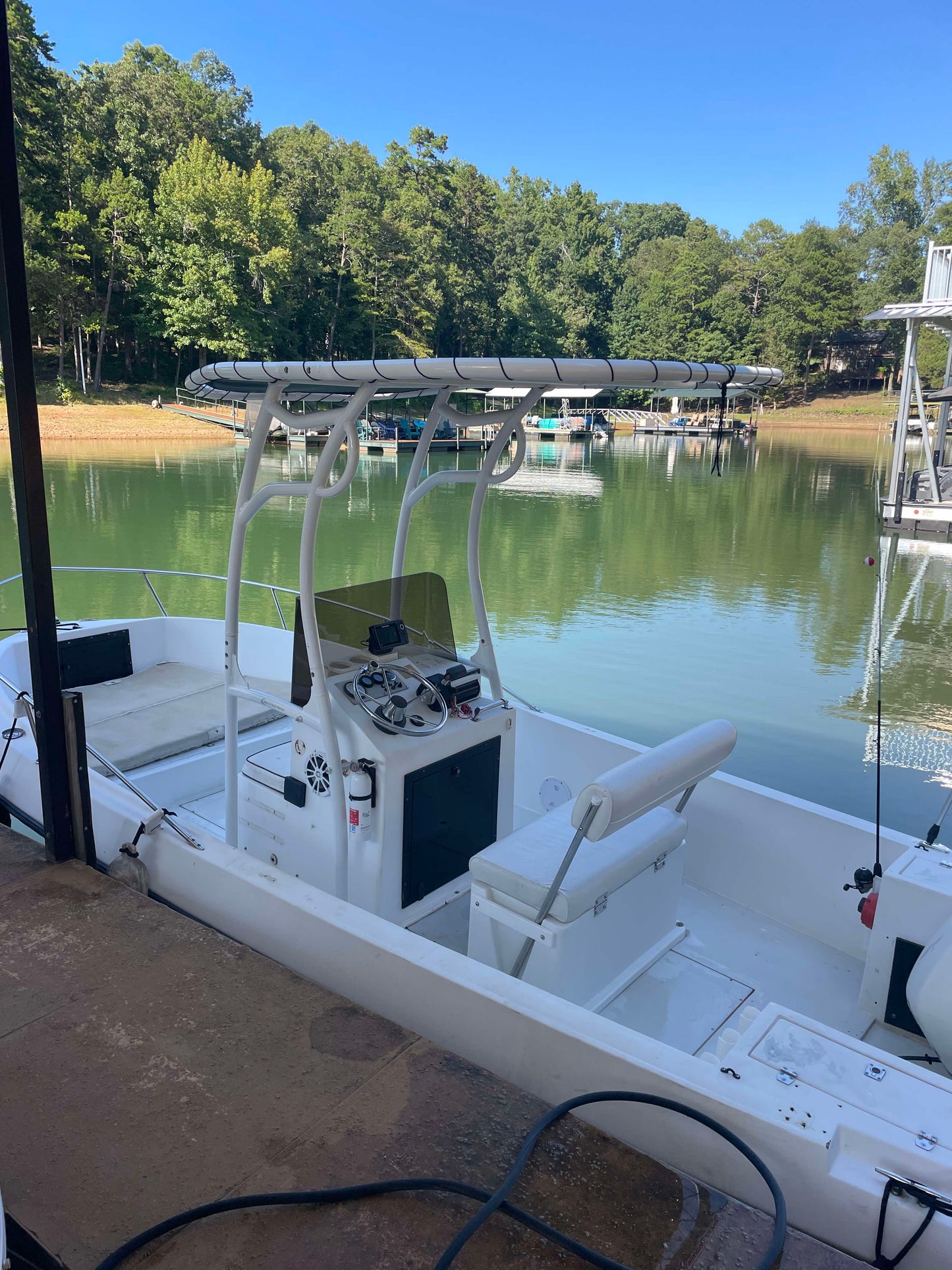 aftermarket boat t top center console