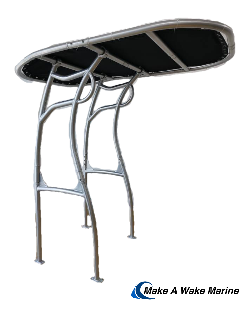 aluminum t top with black canopy