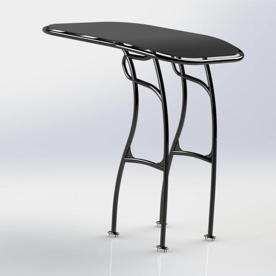 black powdercoat t top package