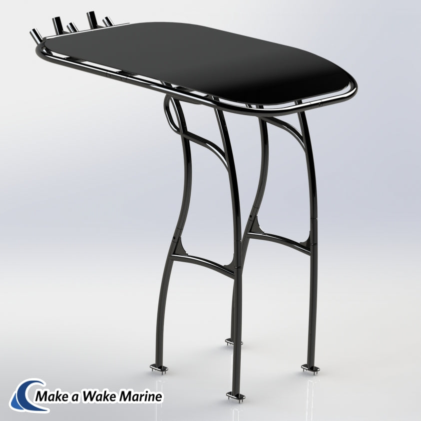 black t top with rod holders