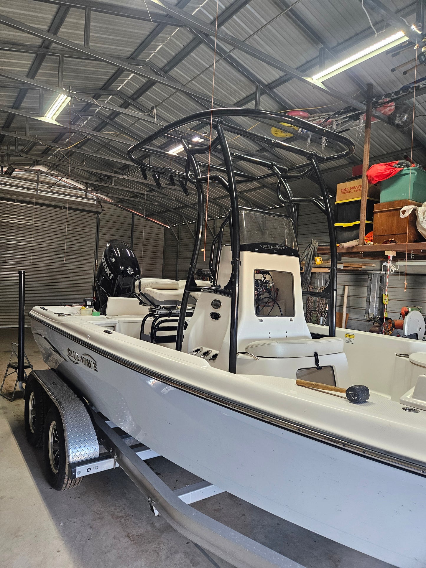 bluewave boat t top