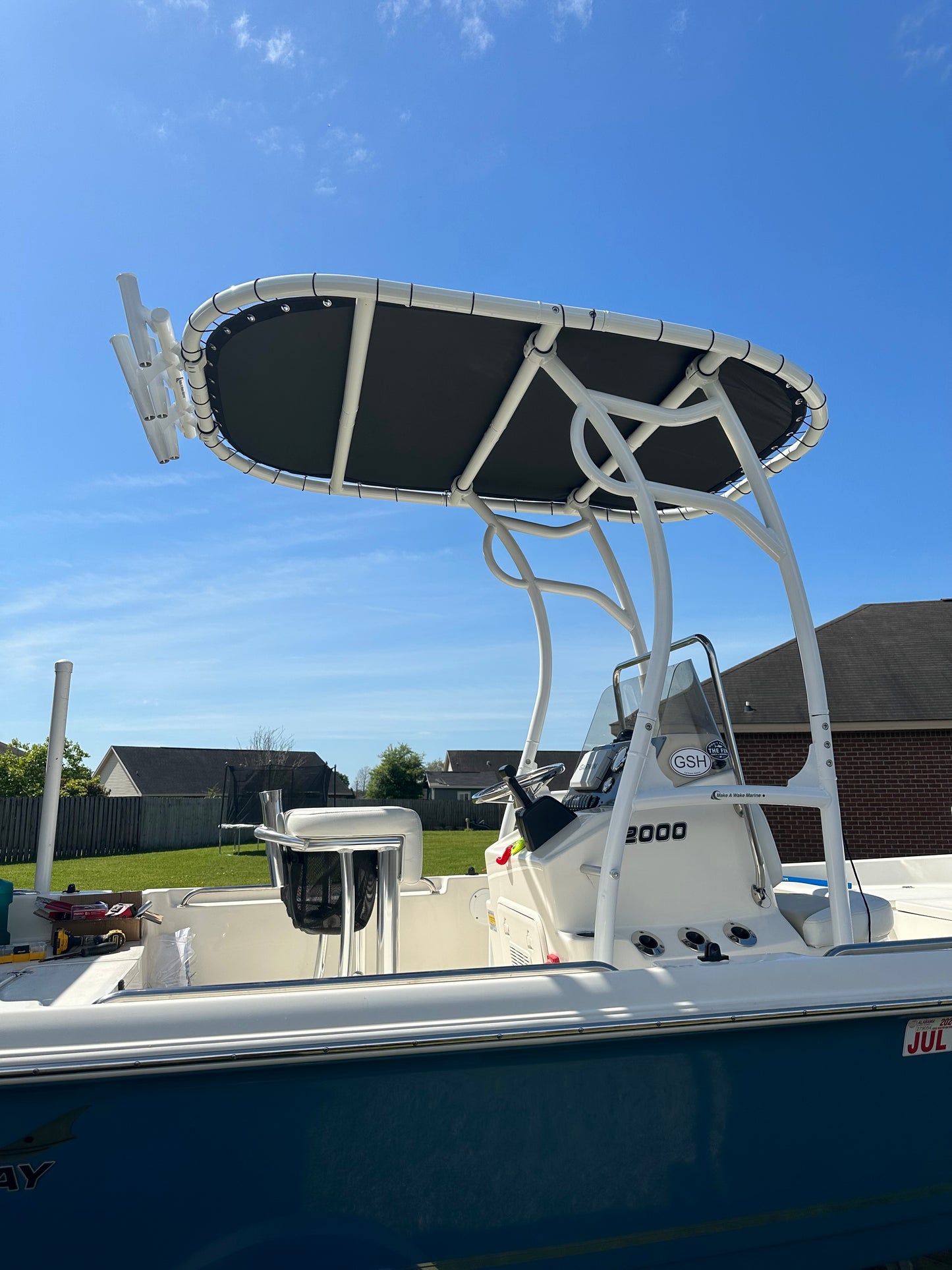 bullsbay white boat t top