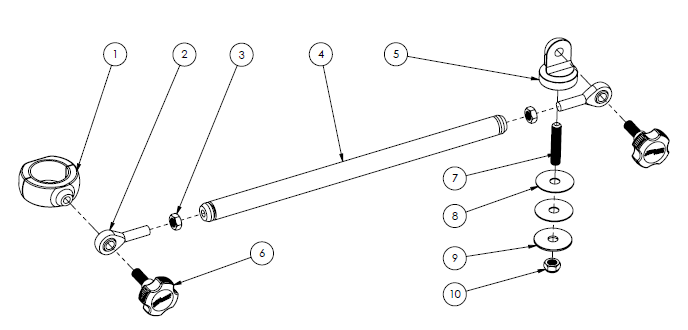 Vertical Brace Standoff Kit for T-Top