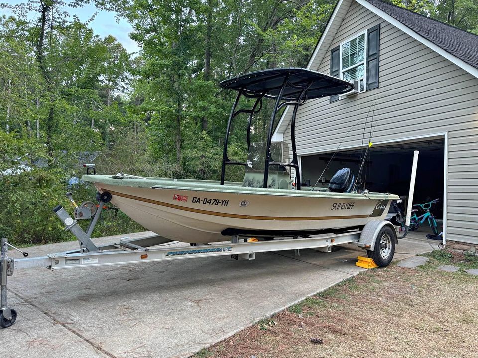 cobia sunskiff boat t top