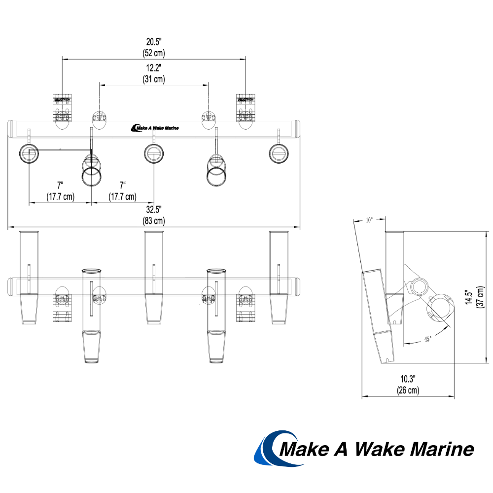 5 Rod Holder for T-Top