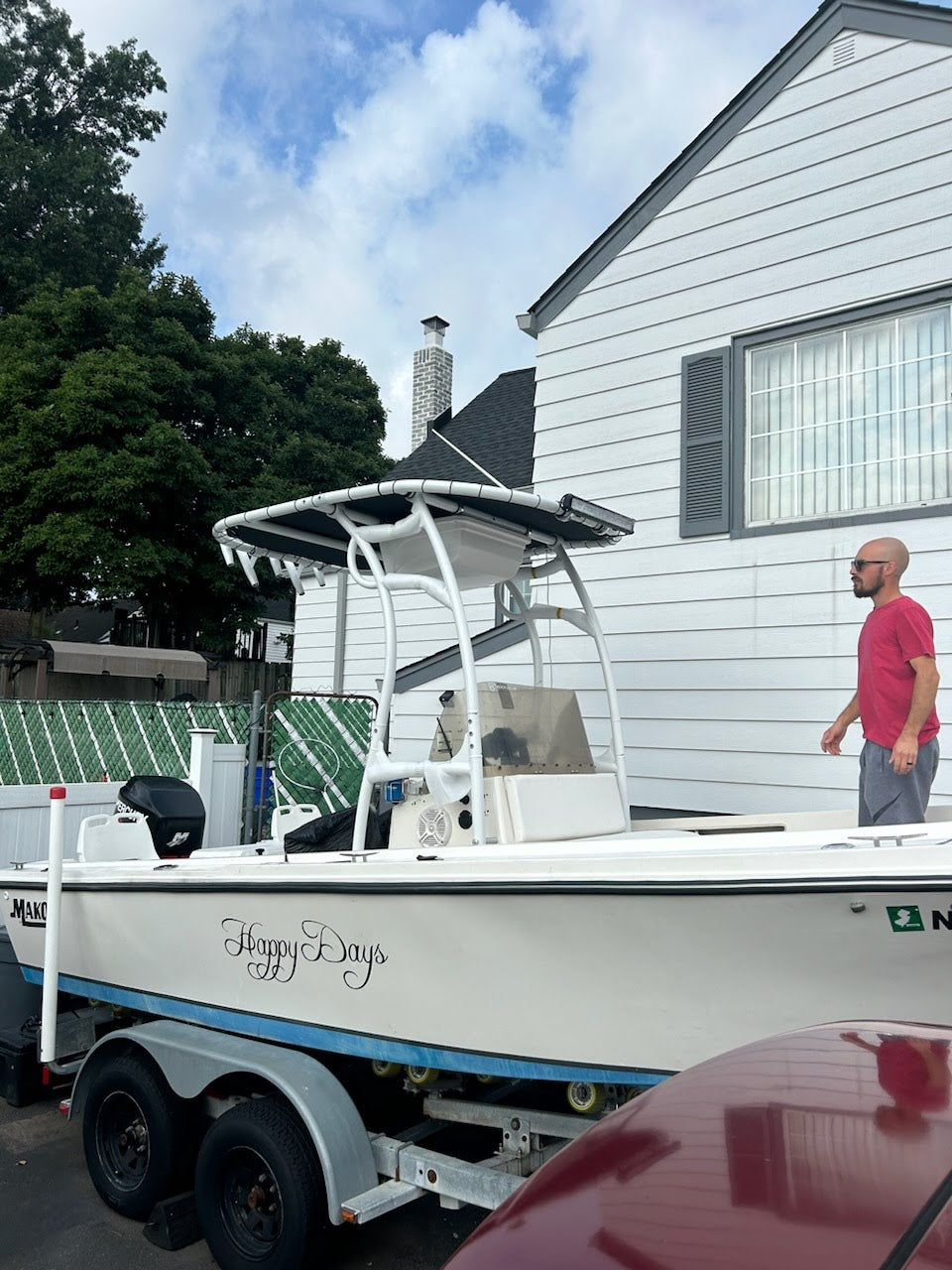 mako boat t-tops center console