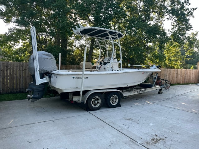 tidewater boat white t top universal