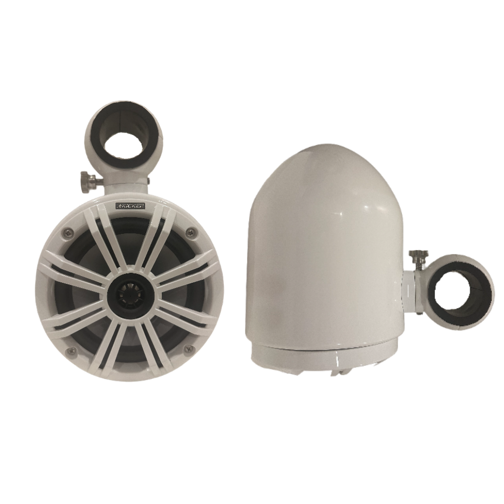 T-Top Kicker Marine Boat Speakers with Swivel Mounts