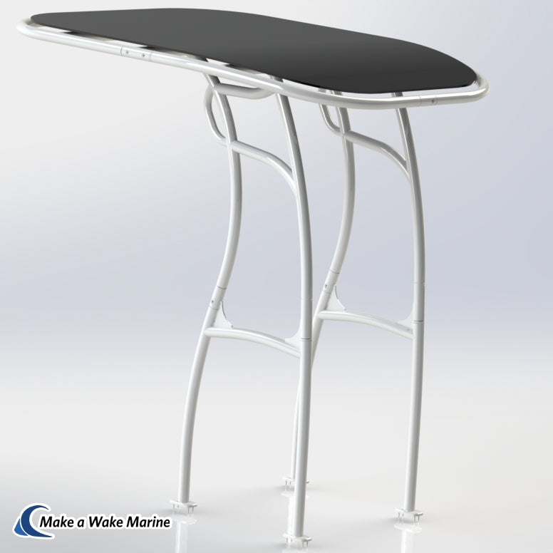 white powdercoated ttop