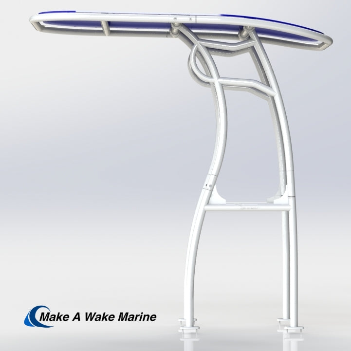 White Powder Coated Pro 600 Heavy Duty T-Top