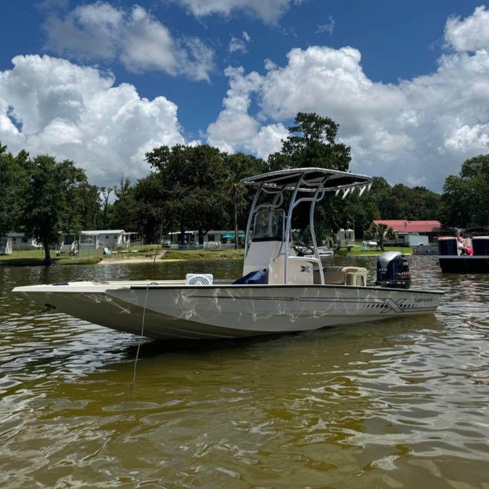 xpress h20 boat t top with rod holders
