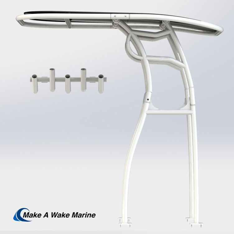 High Side Bar Pro 600 Heavy Duty T-Top w/ 5 Rod Holder