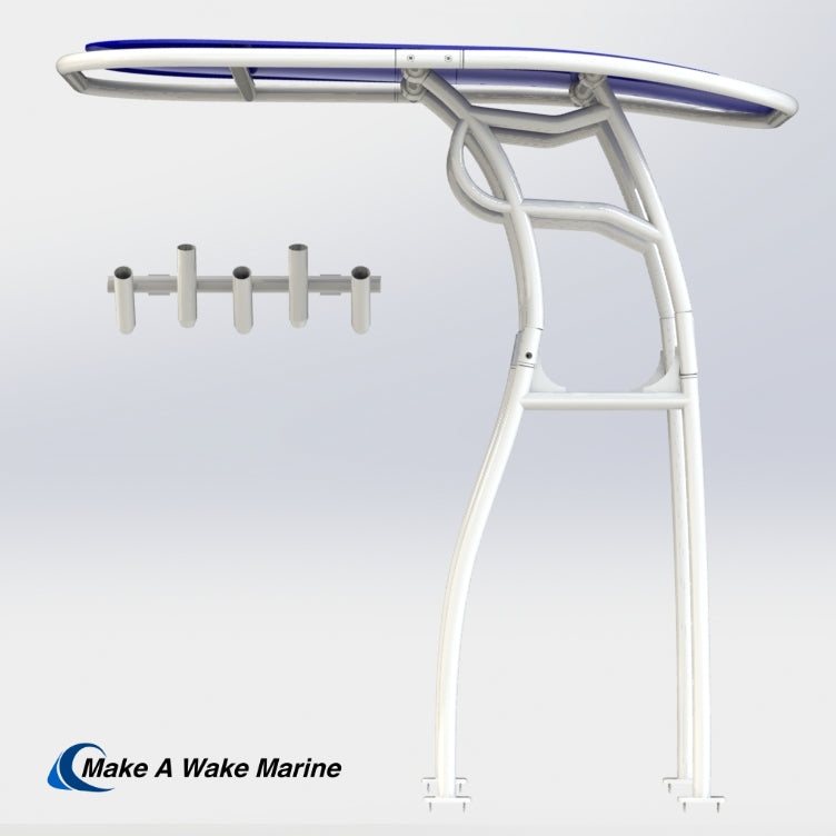High Side Bar Pro 600 Heavy Duty T-Top w/ 5 Rod Holder