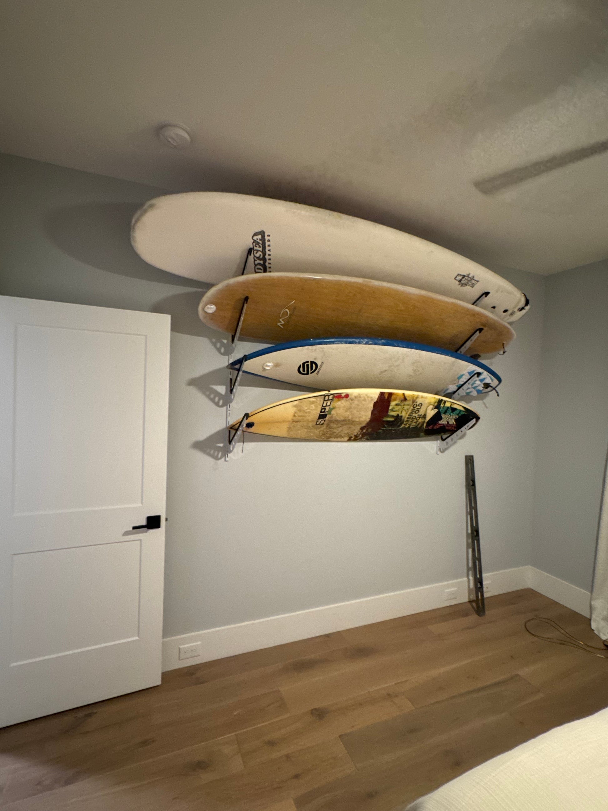 surfboard wall storage rack