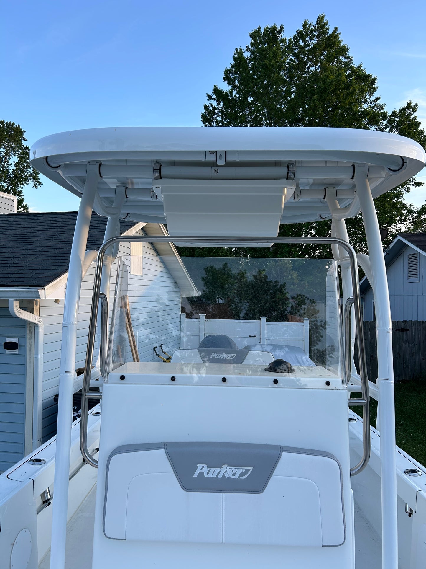 t top for parker 18 center console boat