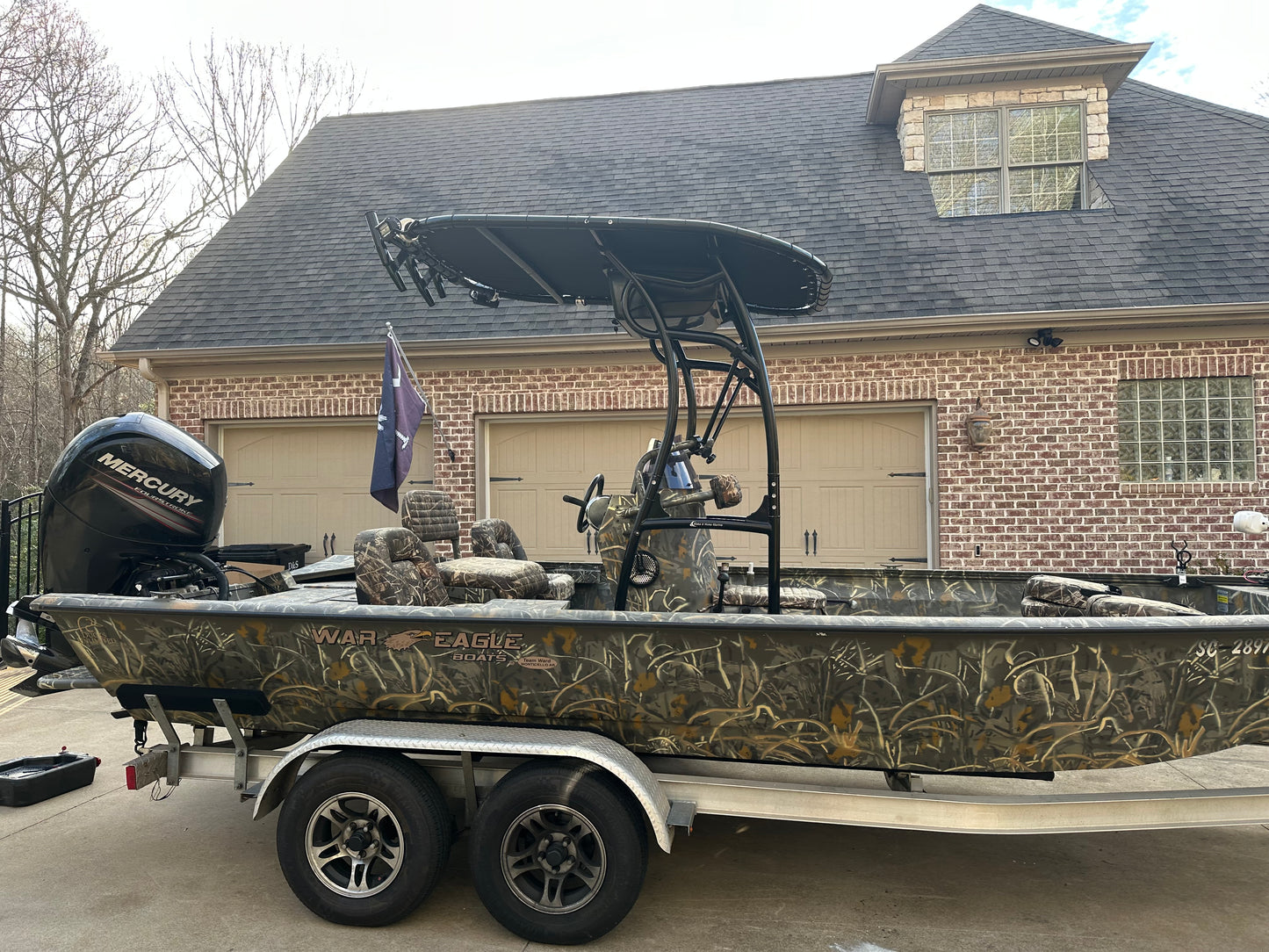 T Top for War Eagle 2170 Blackhawk Center Console