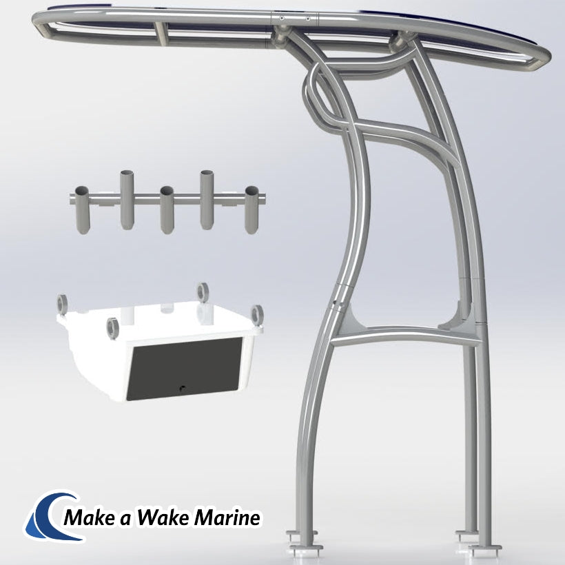 Anodized Aluminum Pro 600 Heavy Duty T-Top Package