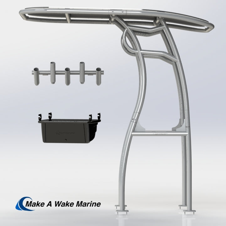 Anodized Aluminum Pro 600 Heavy Duty T-Top Package
