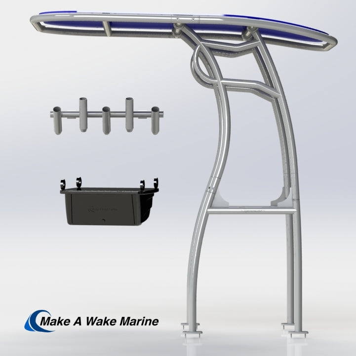 Anodized Aluminum Pro 600 Heavy Duty T-Top Package