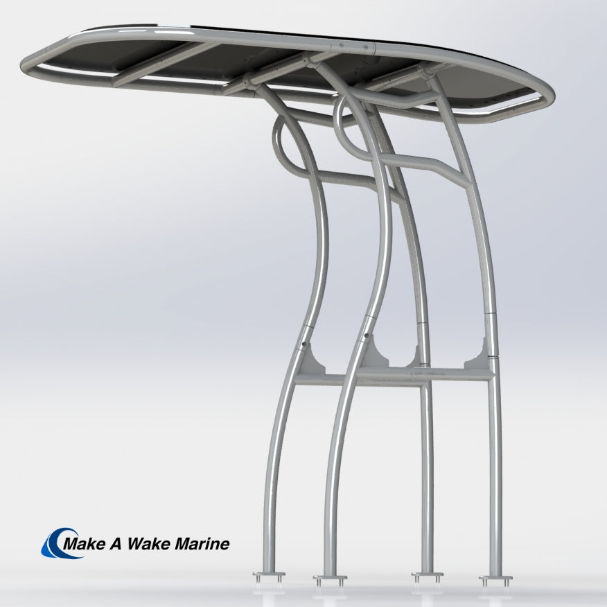 Anodized Aluminum Pro 600 Heavy Duty T-Top – Make A Wake Marine
