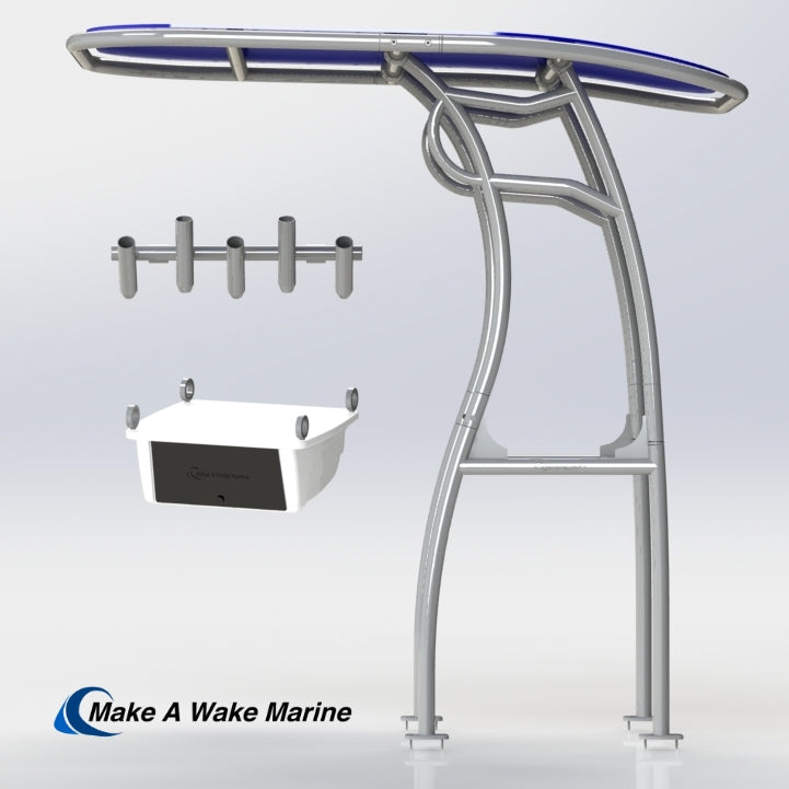 Anodized Aluminum Pro 600 Heavy Duty T-Top Package