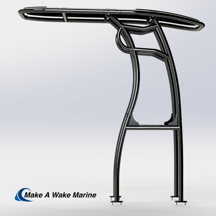 Black Powder Coated Pro 600 Heavy Duty T-Top