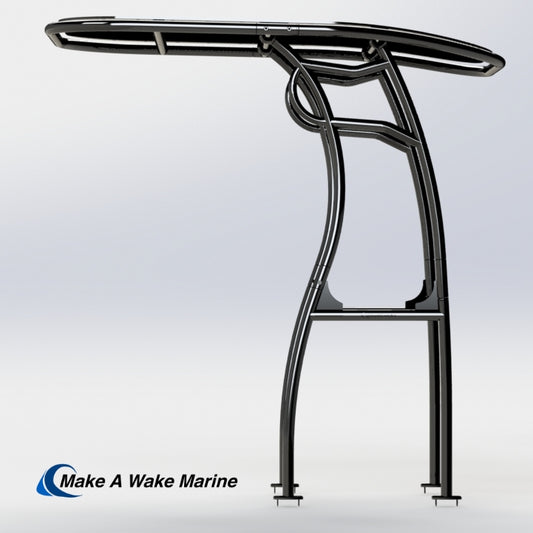 Black Powder Coated Pro 600 Heavy Duty T-Top