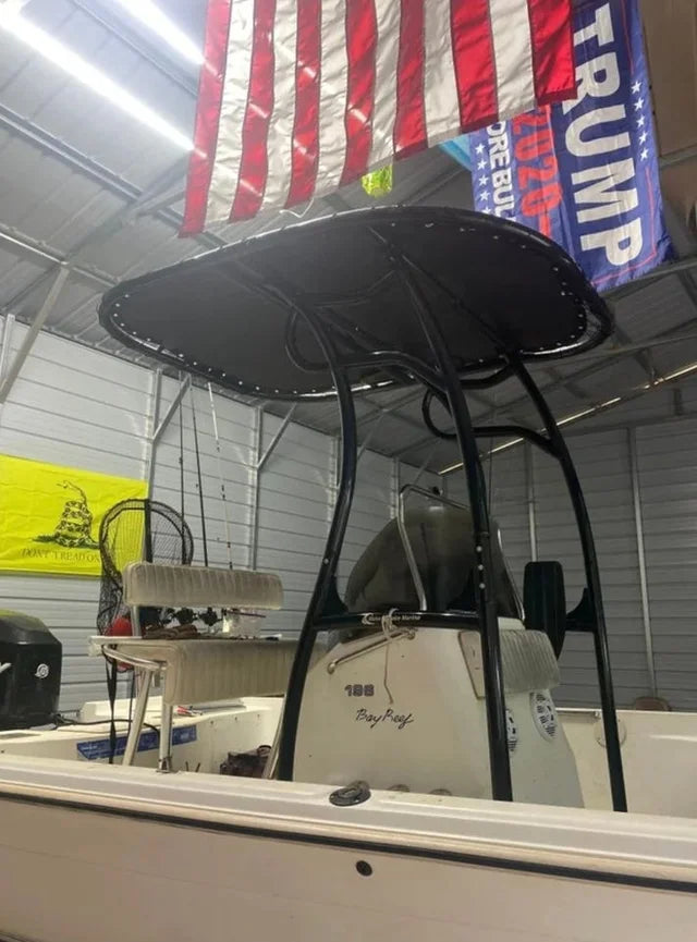 key west boat black powder coat t top