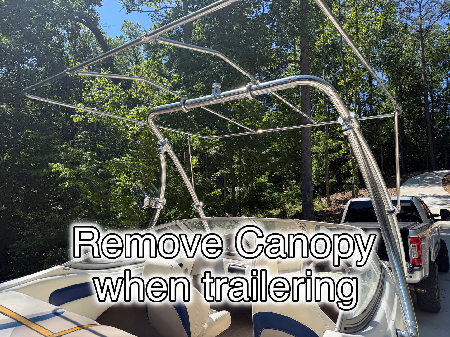Atlas Wakeboard Tower + Oversized Bimini Top Package