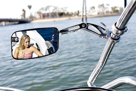 Adjustable Arm Wakeboard Tower Mirror w/ Quick Release