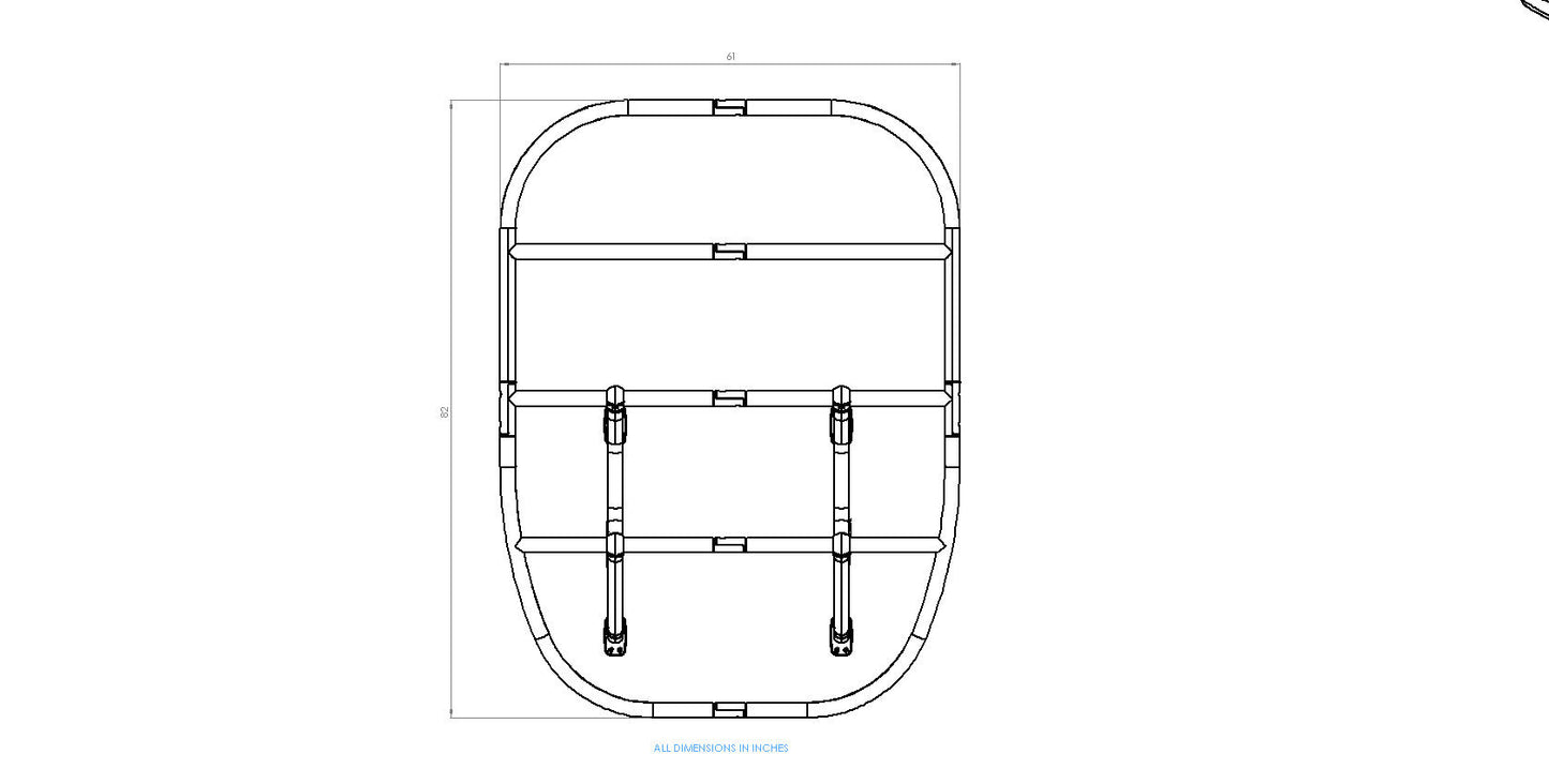 Anodized Aluminum Pro 600 Heavy Duty T-Top