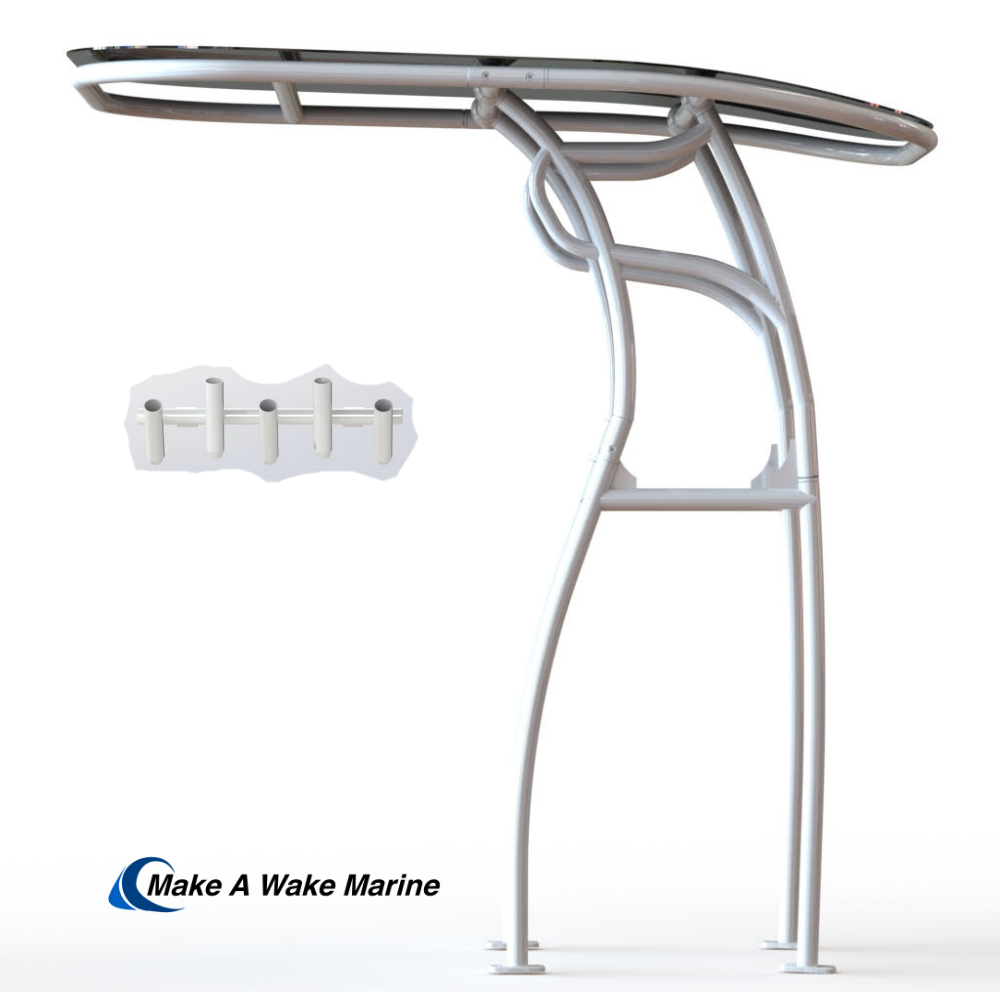 High Side Bar Pro 600 Heavy Duty T-Top w/ 5 Rod Holder