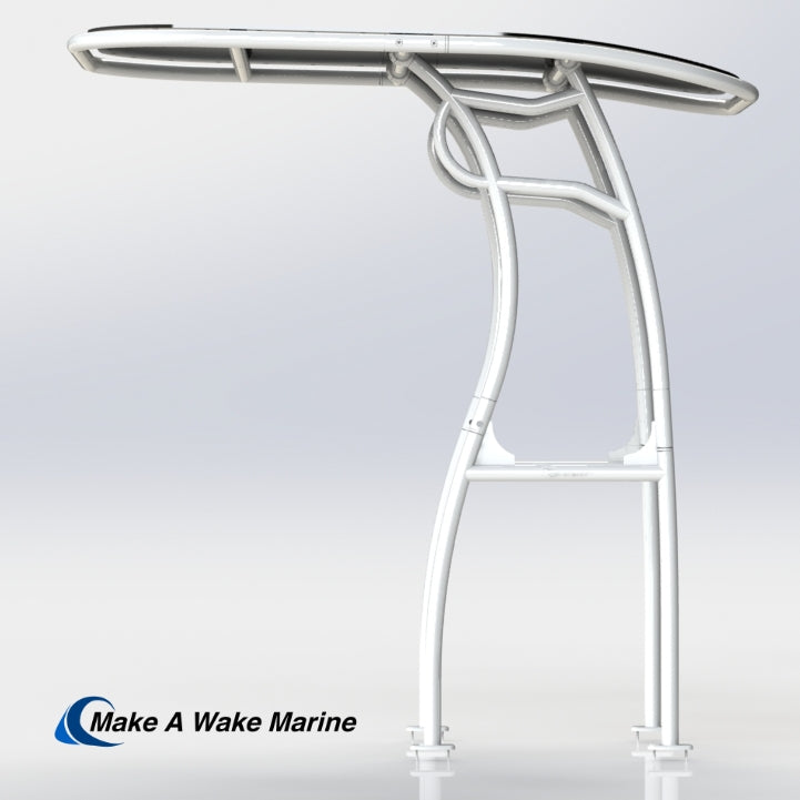 White Powder Coated Pro 600 Heavy Duty T-Top