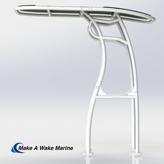 White Powder Coated Pro 600 Heavy Duty T-Top